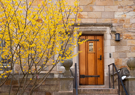 Entryway to residential college at Yale, photo courtesy of the Yale Office of Sustainability